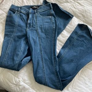 Blue flare jeans